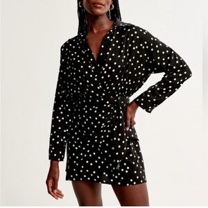 Abercrombie & Fitch Black and White Polka Dot Dress